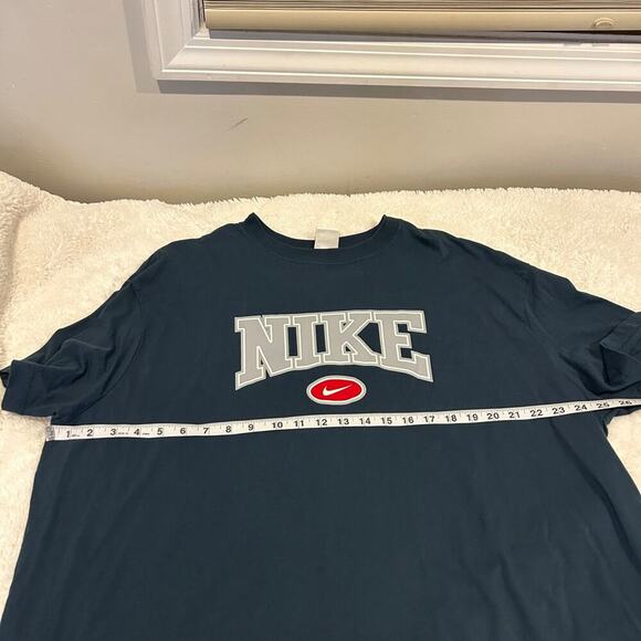 Nike Womens Navy Logo Graphic Tee‎ Size 2XL 100% Cotton - Picture 3 of 6